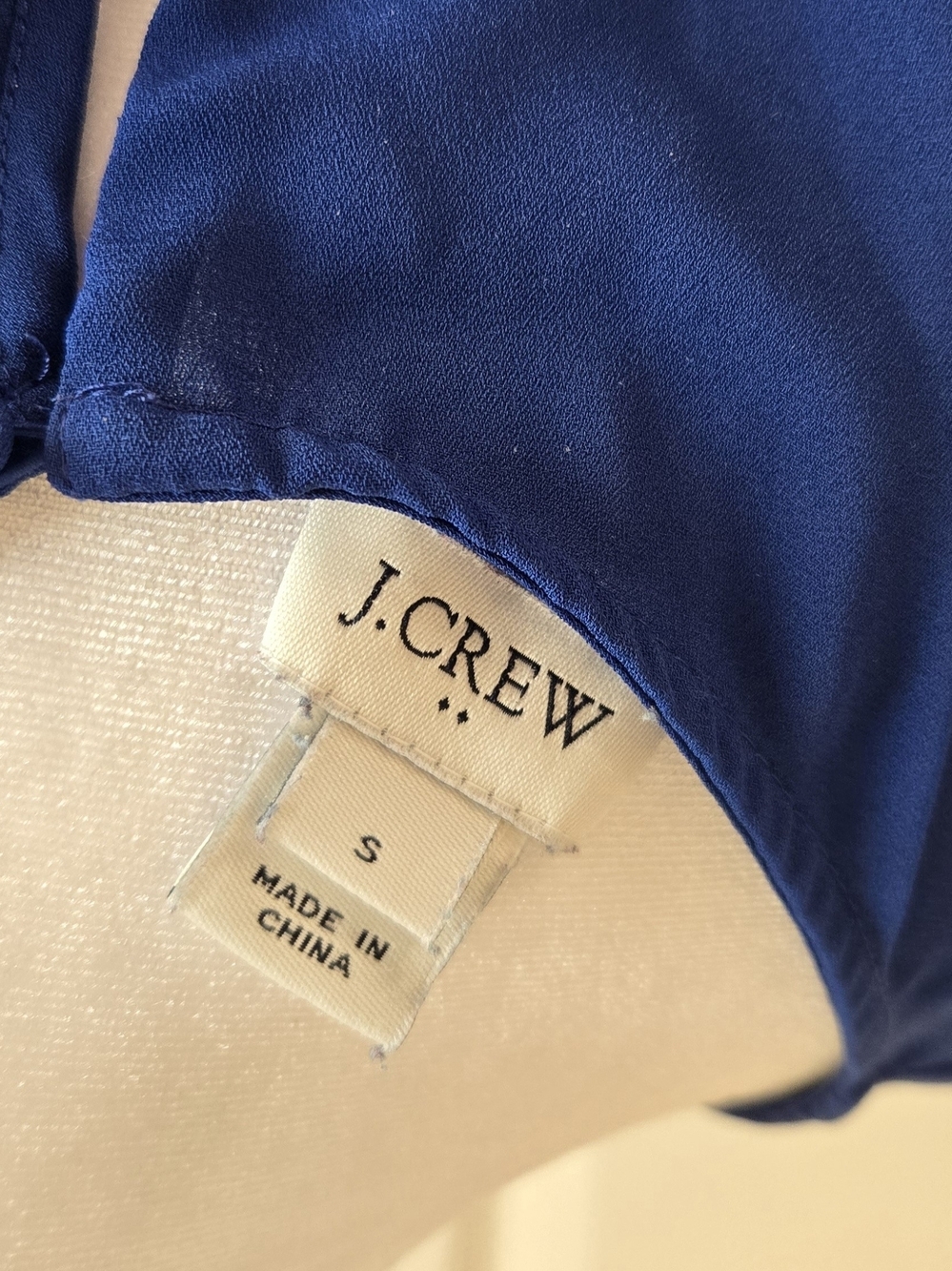 J. Crew Royal Blue Long-Sleeve Boatneck Blouse - Picture 4 of 4